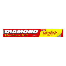 ไดมอนด์ อลูมิเนียมฟอยล์ Non Stick ขนาด 12 นิ้ว x 16 ฟุต - Diamond, ซูเปอร์มาร์เก็ต