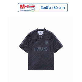 เสื้อทีมชาติไทย Oversize แขนสั้น 2023 สีดำ WA-233FBATH10 - WARRIX, 7Online