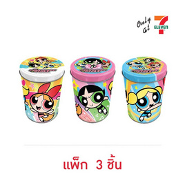 บิ๊กก้า เวเฟอร์สอดไส้ช็อกโกแลต พร้อมกระป๋องเหล็ก PowerPuffGirls คละแบบ 15 กรัม (แพ็ก 3 ชิ้น) - บิ๊กก้า, ขนมขบเคี้ยว และช็อคโกแลต