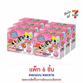 โอเค ลูกอมรูปหัวใจกลิ่นสตรอเบอร์รี่ พร้อมที่รองแก้ว PowerPuffGirls 9 กรัม (แพ็ก 6 ชิ้น) - โอเค, ลูกอม
