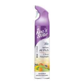 คิงส์สเตลล่า สเปรย์ปรับอากาศ Refresh Air Plus กลิ่น Citrus Mountain 300 มล. - King's Stella, ผลิตภัณฑ์ปรับอากาศภายในบ้าน