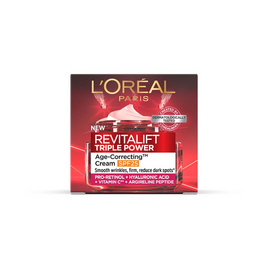 ลอรีอัล รีไวทัลลิฟท์ ทริปเปิล พาวเวอร์ เอจ-คอเรคติ้ง ครีม SPF25 15 มล. - Loreal, สินค้าใหม่