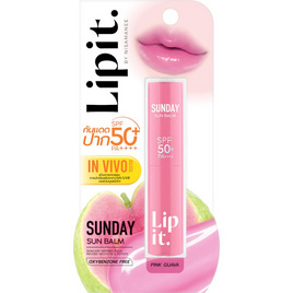 ลิปอิท ซันเดย์ ซันบาล์ม SPF50+ PA++++ 3 กรัม - Lip it, ลิปบาล์ม / ลิปมัน
