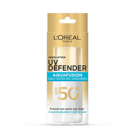 ลอรีอัล ยูวี ดีเฟนเดอร์ อะควาฟิวชั่น เดลี่ วอเตอร์ เจล SPF50+ PA++++ 50 มล. - Loreal, ป้องกันแสงแดด
