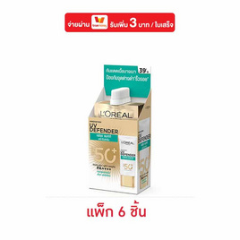 ลอรีอัล ยูวี ดีเฟนเดอร์ เฟรช แมทท์ เดลี่ ซันสกรีน SPF50 PA++++ 5.5 มล. (แพ็ก 6 ชิ้น) - Loreal, ความงาม