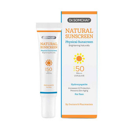 ดร.สมชาย ซันบล็อค SPF 50 ผิวหน้า (สีเนื้อ) 20 กรัม - Dr.Somchai, Dr.Somchai