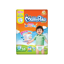 มามี่โพโคแพ้นท์ แฮปปี้ออลเดย์ดราย แพ็กใหญ่ (มีไซส์ S-XXXL) - MamyPoko, ผ้าอ้อมแบบสวม