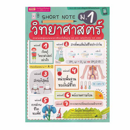 หนังสือ Short Note วิทยาศาสตร์ ม.1 - เอ็มไอเอส, วิทยาศาสตร์