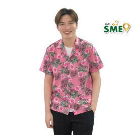 เสื้อเชิ๊ตลายดอก Summer สีชมพู Size L - CHIC @ ME, แฟชั่น