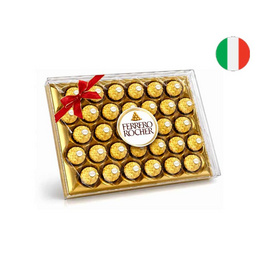 เฟอเรโร รอชเชอร์ ขนมรสช็อกโกแลตเฮเซลนัท T32 400 กรัม - Ferrero Rocher, ขนมกล่องเหล็ก ช็อกโกแลต เค้ก