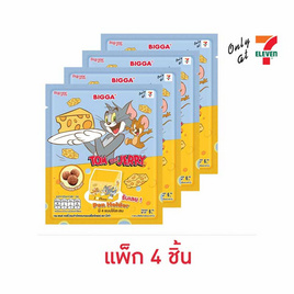 บิ๊กก้า ข้าวโพดอบกรอบรสช็อกโกแลต พร้อมที่ใส่ปากกา Tom & Jerry 6 กรัม (แพ็ก 4 ชิ้น) - บิ๊กก้า, บิ๊กก้า