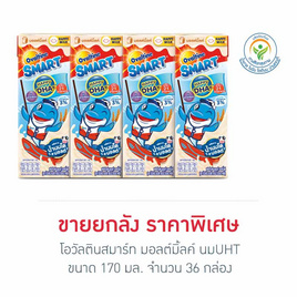 โอวัลตินสมาร์ท มอลต์มิ้ลค์ นมUHT 170 มล. (ยกลัง 36 กล่อง) - Ovaltine, เครื่องดื่มและผงชงดื่ม