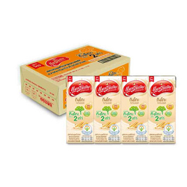 แมกโนเลียกิงโกะพลัส นมUHT รสไวท์มอลต์ 180 มล. (ยกลัง 48 กล่อง) - แมกโนเลีย, นม UHT