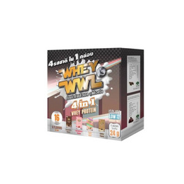 (WWL WHEY) PROTEIN ISOLATE 4IN1 รวมรสชาติใน บรรจุ 16 ซอง - WHEYWWL, สินค้าใหม่