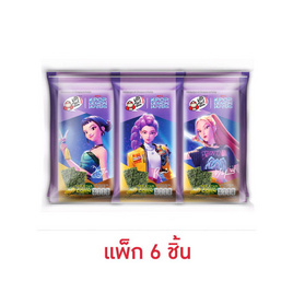 เถ้าแก่น้อย สาหร่ายอบ ปรุงรสข้าวโพดคลุกเนยXDemon Hunters 10 กรัม (แพ็ก 6 ชิ้น) - เถ้าแก่น้อย, สาหร่าย