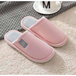 รองเท้าใส่ในบ้าน พื้นยาง กันลื่น slipper สลิปเปอร์ สีพื้น - fashion slippers, รองเท้าผู้หญิง