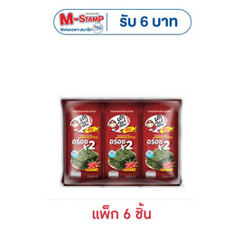 เถ้าแก่น้อย สาหร่ายอบปรุงรส รสเผ็ด อร่อยx2 4 กรัม (แพ็ก 6 ชิ้น) - เถ้าแก่น้อย, เถ้าแก่น้อย