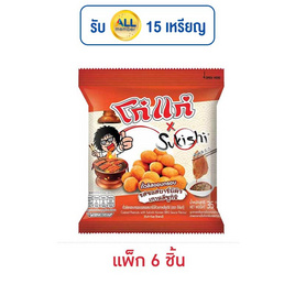 โก๋แก่ x ซูกิชิ ถั่วลิสงอบกรอบ รสซอสบาร์บีคิวเกาหลี 35 กรัม (แพ็ก 6 ชิ้น) - Koh Kae, ขนมขบเคี้ยว และช็อคโกแลต