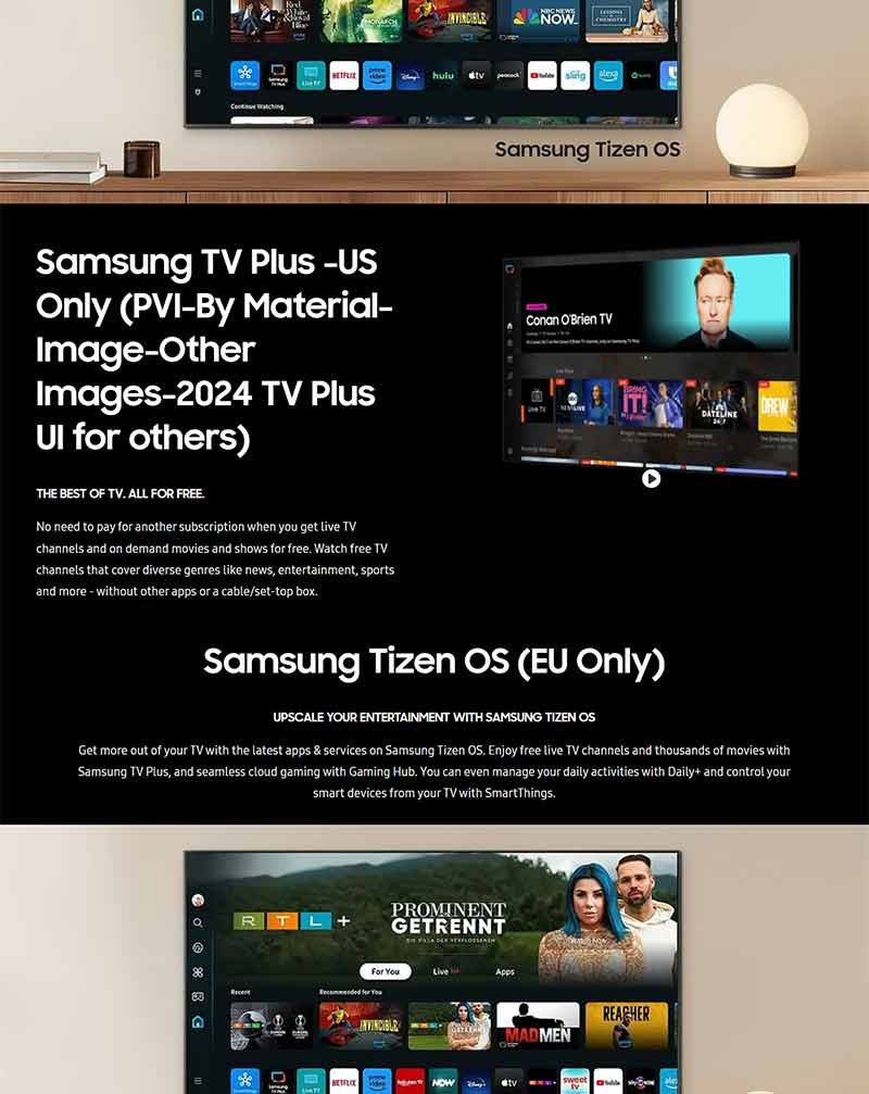 Samsung Smart TV ขนาด 43 นิ้ว 4K Crystal UHD LED รุ่น UA43DU7700KXXT ปี 2024