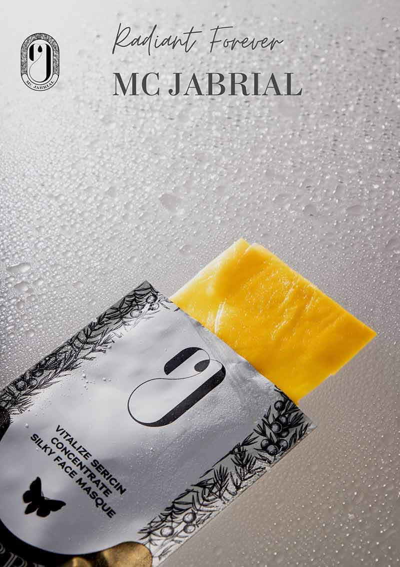 MC JABRIAL แผ่นมาส์กหน้า Vitalize Sericin Concentrate Silky Face Masque (แพ็ก 5 แผ่น) แถมฟรี 1 แผ่น