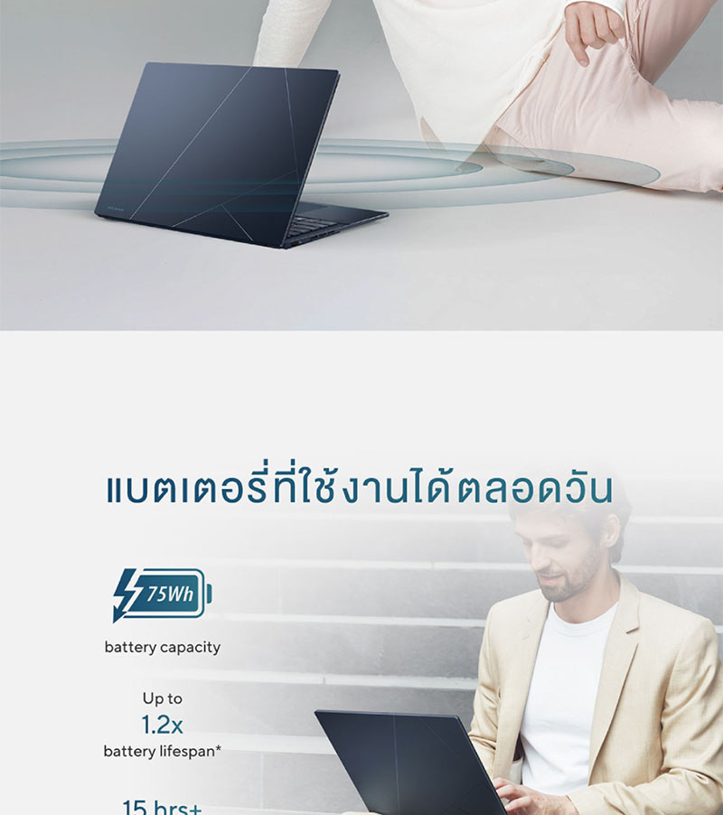 Asus โน๊ตบุ๊ค Zenbook 14 OLED UX3405MA-PP735WF