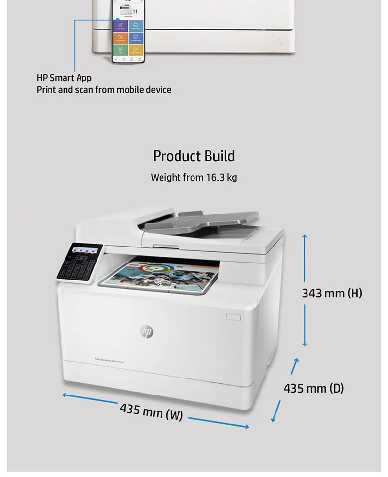 HP เครื่องพิมพ์ Color LaserJet Pro MFP M183fw