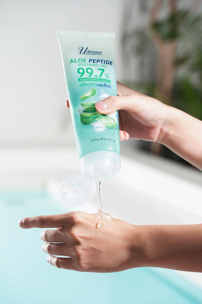 Uderma ซูตติ้งเจล Aloe Peptide Soothing Gel 250 กรัม