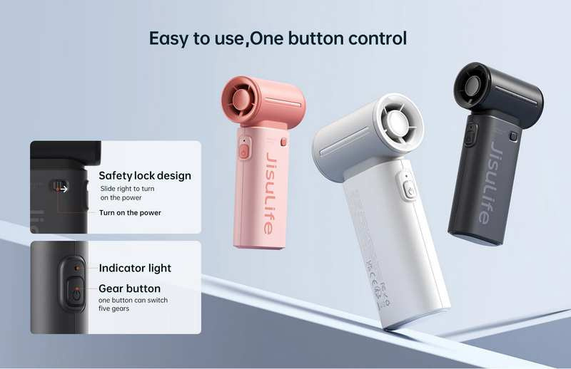 Jisulife พัดลมพกพา รุ่น Life 9 5000 mAh