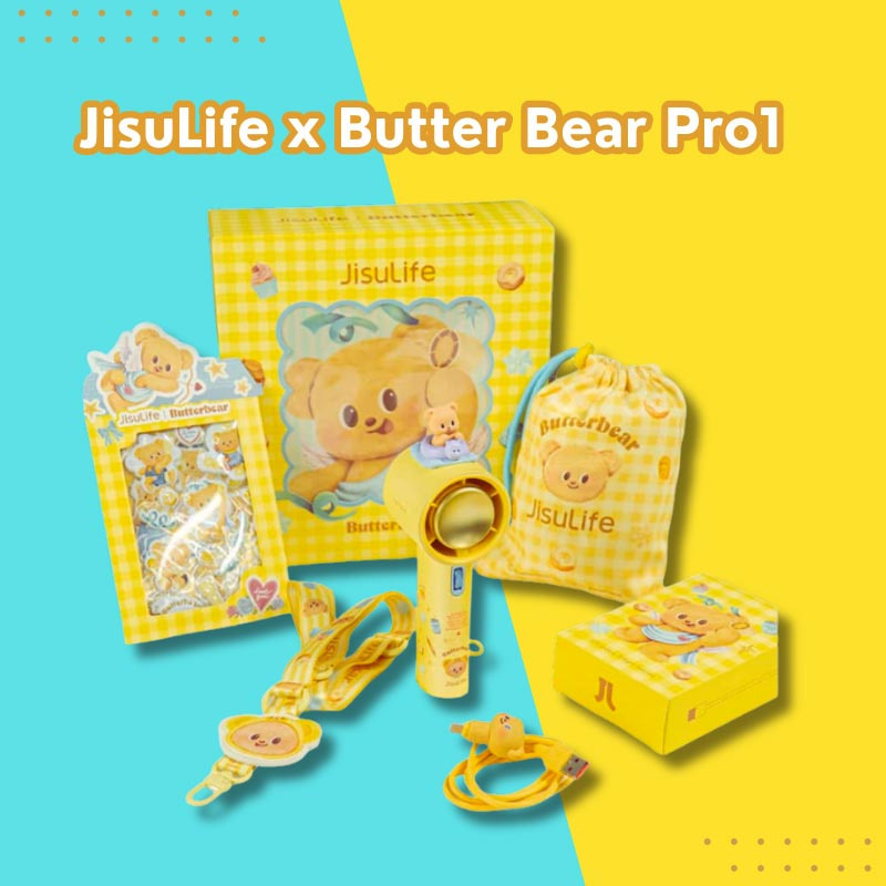 Jisulife พัดลมพกพา Butter Bear 5000 mAh รุ่น Pro1