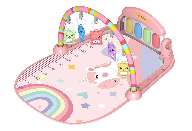 Playgym เพลยิมโมบายที่นอนเด็ก สีชมพู ลายม้ายูนิคอร์น