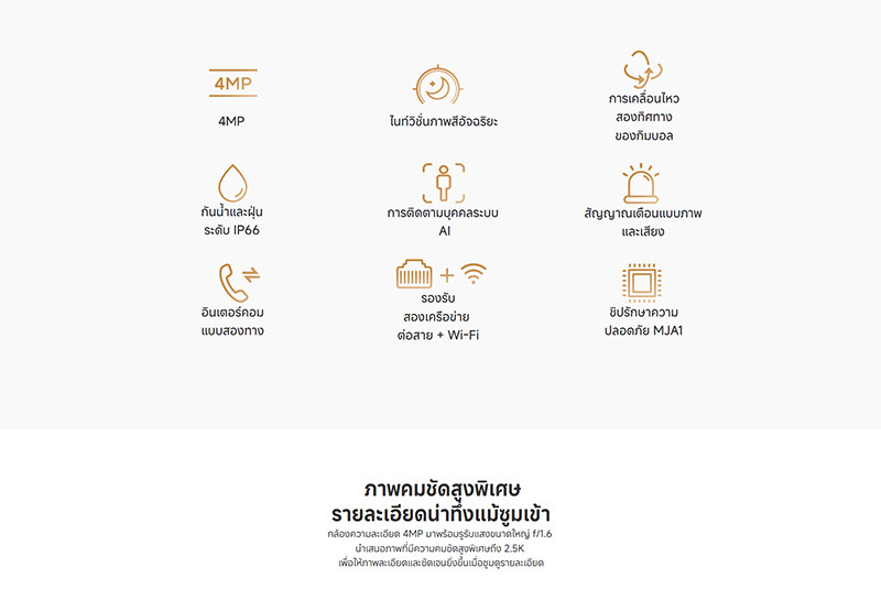 Xiaomi กล้องวงจรปิด IP Camera รุ่น CW300