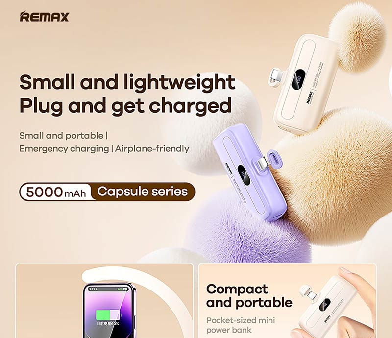 Remax Power Bank 5000 mAh รุ่น RPP-633