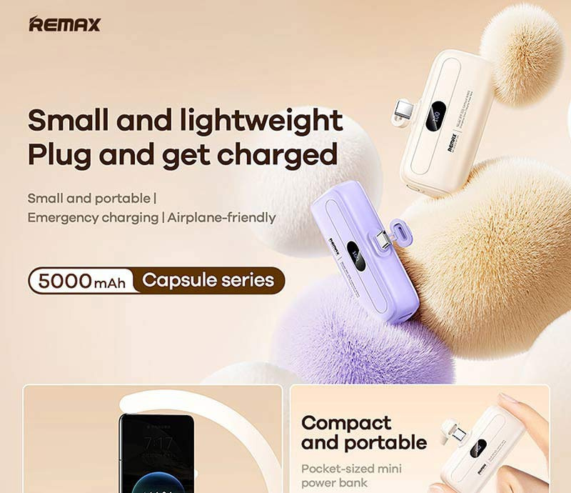 Remax Power Bank 5000 mAh รุ่น RPP-632
