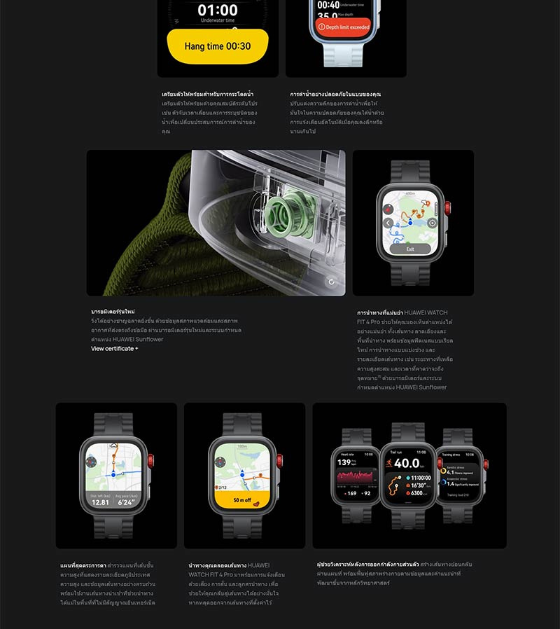 HUAWEI นาฬิกา Smart Watch Fit 4 Pro (Fluoroelastomer)