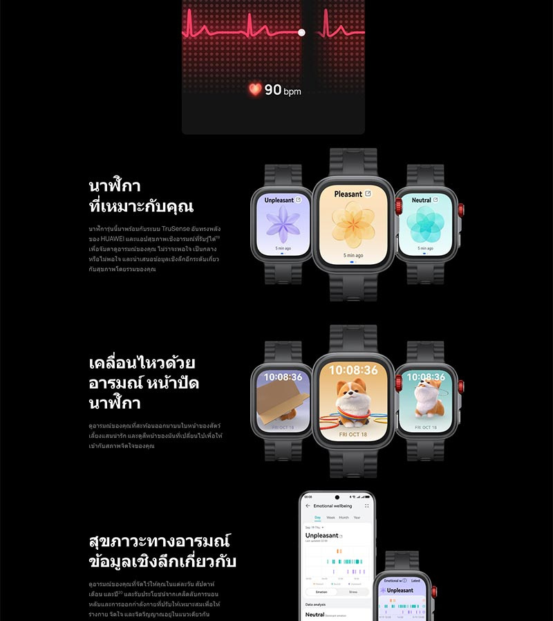 HUAWEI นาฬิกา Smart Watch Fit 4 Pro (Fluoroelastomer)