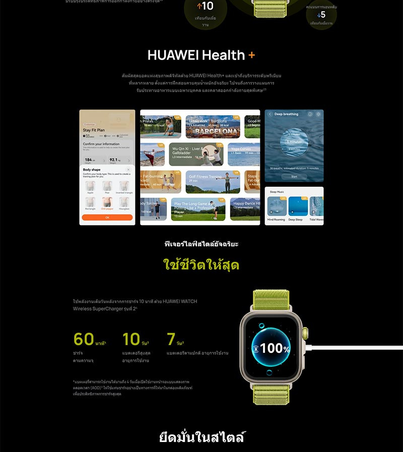 HUAWEI นาฬิกา Smart Watch Fit 4 Pro (Fluoroelastomer)