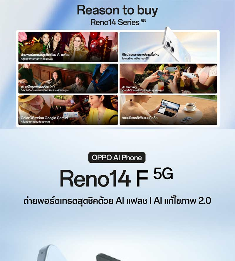 Oppo Reno14 F 5G (Ram 12 Gb , Rom 256 Gb)