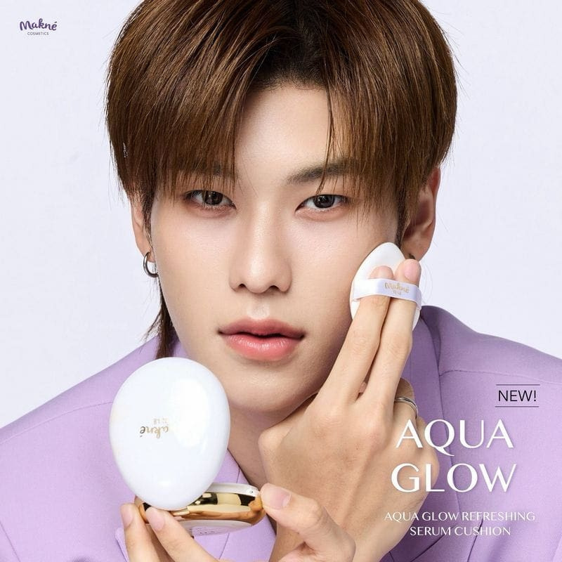 Makne คุชชั่น Aqua Glow Refreshing Serum Cushion 13 กรัม