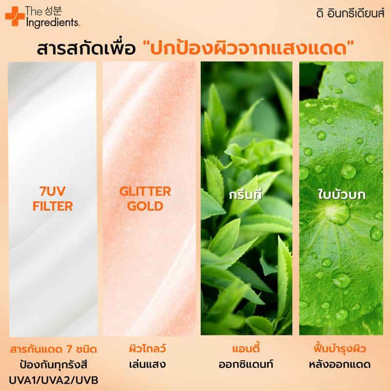 The Ingredients ครีมกันแดด Cica Sunny Bright UV Watery Gel SPF50+ PA++++ 50 กรัม