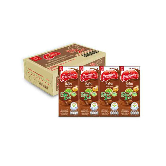 แมกโนเลียกิงโกะพลัส นมUHT รสช็อกโกแลต 180 มล. (ยกลัง 48 กล่อง)