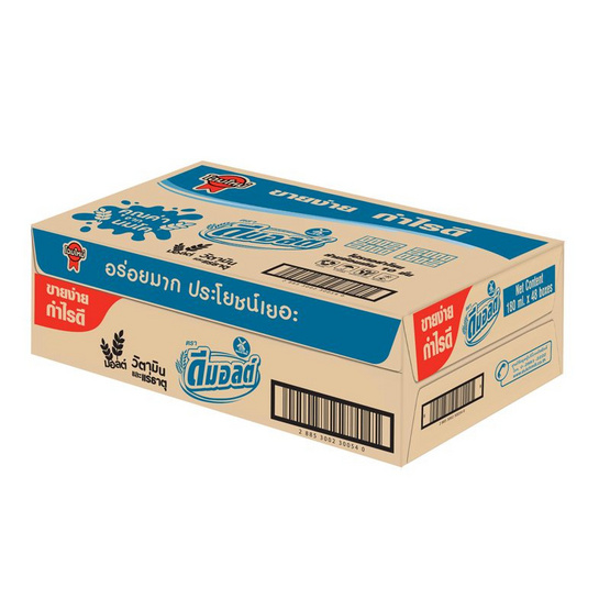 ดีมอลต์ นมUHT รสช็อกโกแลต 180 มล. (ยกลัง 48 กล่อง)