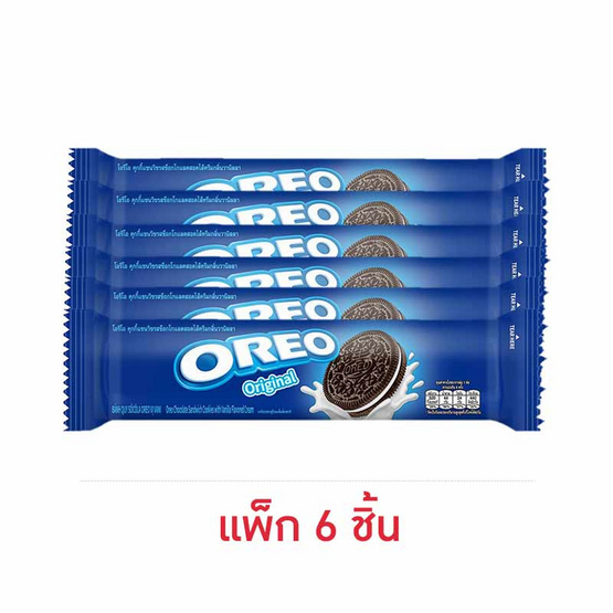 โอรีโอ คุกกี้แซนวิชสอดไส้ครีมวานิลลา 110.4 กรัม (แพ็ก 6 ชิ้น) โอรีโอ คุกกี้แซนวิชสอดไส้ครีมวานิลลา 110.4 กรัม (แพ็ก 6 ชิ้น)
