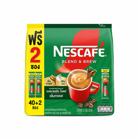 เนสกาแฟ 3in1 เบลนด์แอนด์บรู เอสเปรสโซ่ โรสต์ 604 กรัม (15.1 กรัม x 40 ซอง)