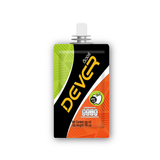 DEVER Energy gel ดีเวอร์ เครื่องดื่มแบบเจล รสแอปเปิ้ล 100 มล. (รวม 6 ซอง)