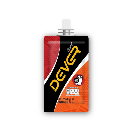 DEVER Energy gel set เครื่องดื่มแบบเจล 100มล.รสโคล่า 3 ซอง และรสแอปเปิ้ล 3ซอง (รวม 6 ซอง)