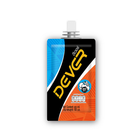 DEVER Energy gel set เครื่องดื่มแบบเจล 100 มล. รสโคล่า 3 ซอง และรสผลไม้รวม 3 ซอง (รวม6ซอง)