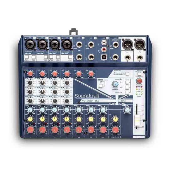 SOUNDCRAFT NOTEPAD-12CH