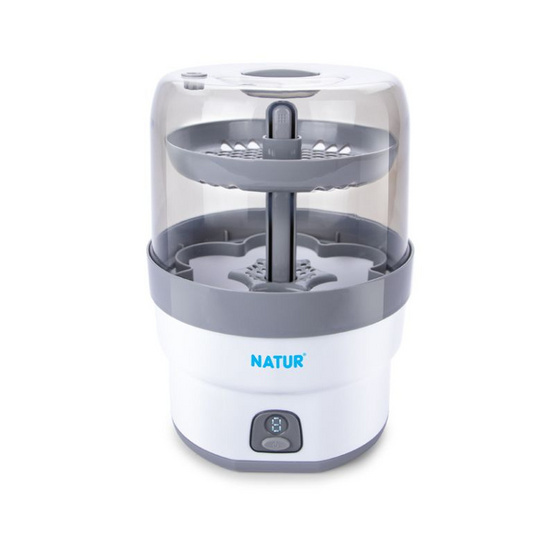 NATUR เครื่องนึ่งขวดนมไฟฟ้า รุ่น SZ-2 ฟรี ขวดนม 4 ใบ