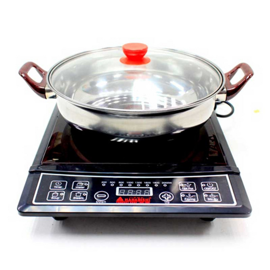 HANABISHI เตาแม่เหล็กไฟฟ้า 2,000 วัตต์ รุ่น HIC-309 พร้อมหม้อสุกี้ HANABISHI เตาแม่เหล็กไฟฟ้า 2,000 วัตต์ รุ่น HIC-309 พร้อมหม้อสุกี้
