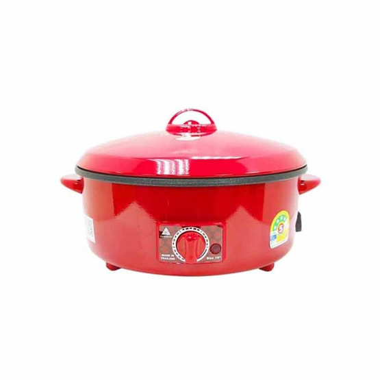 Hanabishi กระทะไฟฟ้าเคลือบเทฟลอน ฝาทึบ 10นิ้ว รุ่น HGP-10T